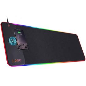 Large pad; desk pad; lock edge; keyboard; mouse pad; mail package; computer peripherals; RGB wireless charging mouse pad