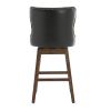 COOLMORE Bar Stools Set of 2 Counter Height Chairs with Footrest for Kitchen, Dining Room And 360 Degree Swivel