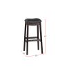 Black PU Upholstery Bar Stool, Set of 2