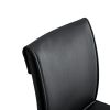 Black Leather Barstool Dining Counter Height Chair Set of 2