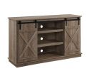 Bellona TV Stand; Oak Finish