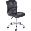 Mid-Back Vinyl Mesh Task Office Chair;  Black and Gray