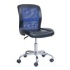 Mid-Back Vinyl Mesh Task Office Chair;  Black and Gray