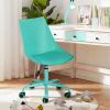 Home Office Desk Chair Computer Chair Fashion Ergonomic Task Working Chair with Wheels Height Adjustable Swivel PU Leather