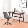 Home Office Desk Chair Computer Chair Fashion Ergonomic Task Working Chair with Wheels Height Adjustable Swivel PU Leather