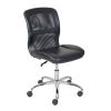 Mid-Back Vinyl Mesh Task Office Chair;  Black and Gray