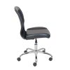 Mid-Back Vinyl Mesh Task Office Chair;  Black and Gray