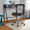 Mid-Back Vinyl Mesh Task Office Chair;  Black and Gray