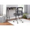 Mid-Back Vinyl Mesh Task Office Chair;  Black and Gray