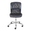 Mid-Back Vinyl Mesh Task Office Chair;  Black and Gray