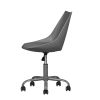 Home Office Desk Chair Computer Chair Fashion Ergonomic Task Working Chair with Wheels Height Adjustable Swivel PU Leather