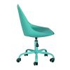 Home Office Desk Chair Computer Chair Fashion Ergonomic Task Working Chair with Wheels Height Adjustable Swivel PU Leather