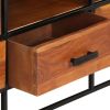 TV Cabinet 43.3"x11.8"x17.7" Solid Acacia Wood