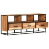 TV Cabinet 43.3"x11.8"x17.7" Solid Acacia Wood