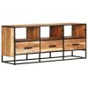 TV Cabinet 43.3"x11.8"x17.7" Solid Acacia Wood