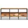 TV Cabinet 43.3"x11.8"x17.7" Solid Acacia Wood