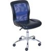 Mid-Back Vinyl Mesh Task Office Chair;  Black and Gray