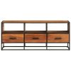 TV Cabinet 43.3"x11.8"x17.7" Solid Acacia Wood