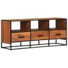 TV Cabinet 43.3"x11.8"x17.7" Solid Acacia Wood