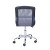 Mid-Back Vinyl Mesh Task Office Chair;  Black and Gray