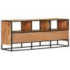 TV Cabinet 43.3"x11.8"x17.7" Solid Acacia Wood