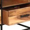 TV Cabinet 43.3"x11.8"x17.7" Solid Acacia Wood