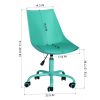 Home Office Desk Chair Computer Chair Fashion Ergonomic Task Working Chair with Wheels Height Adjustable Swivel PU Leather