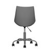 Home Office Desk Chair Computer Chair Fashion Ergonomic Task Working Chair with Wheels Height Adjustable Swivel PU Leather